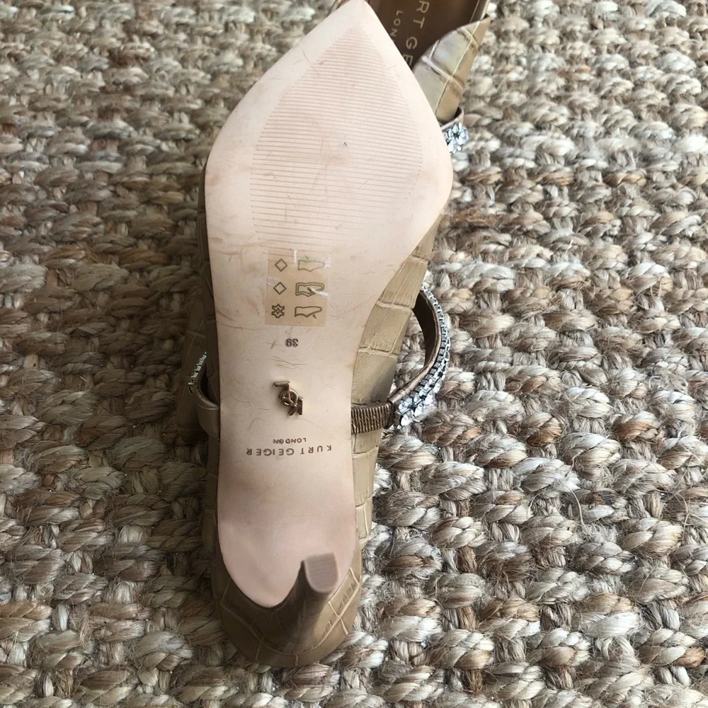 New: Kurt Geiger London Duke Jeweled Mule. Size 39 - Picture 9 of 14